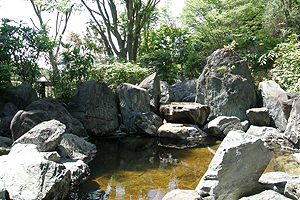天然温泉の露天風呂